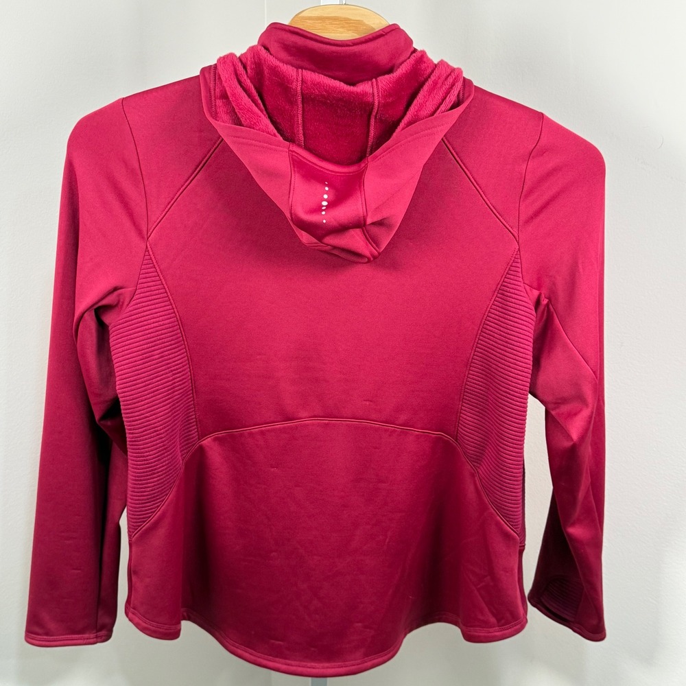 Tek Gear 2X Hybrid Puffer Jacket Quilted Fleece Lined Hood Active Mixed Media - Picture 3 of 8